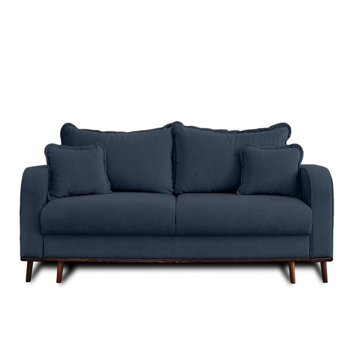 LISA DESIGN Albane - canapé 3 places - convertible avec coffre - en velours côtelé