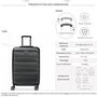 Voir la diapositive 2 : Delsey Valise rigide Air Armour TSA polycarbonate 68cm
