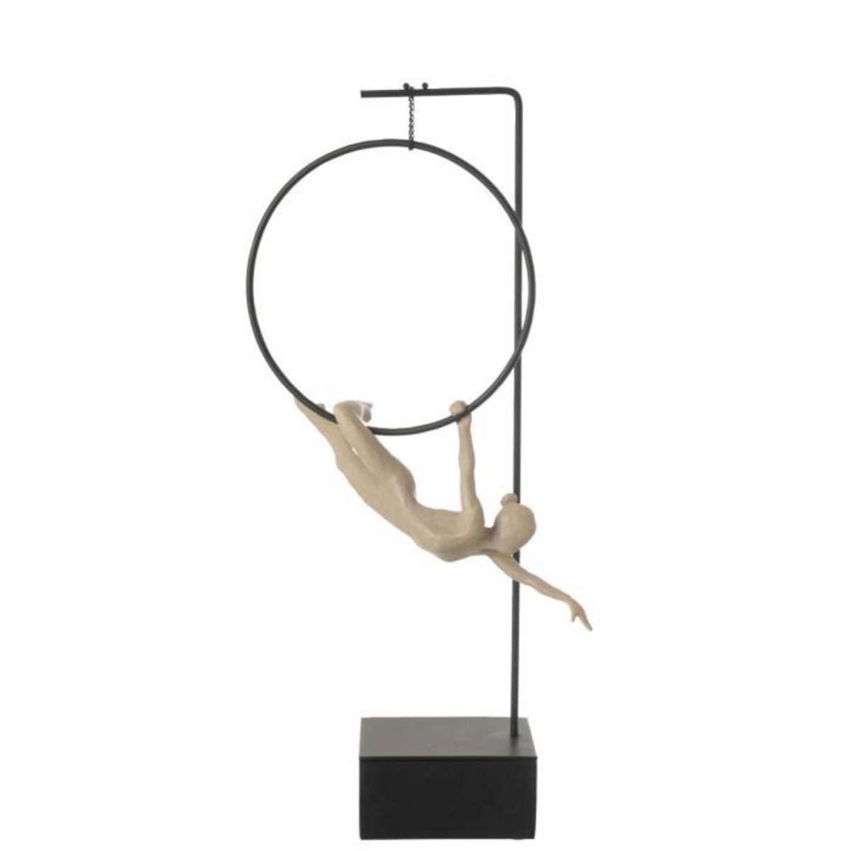 Paris Prix Gymnaste Cerceau sur Socle  Gamma  55cm Beige & Noir