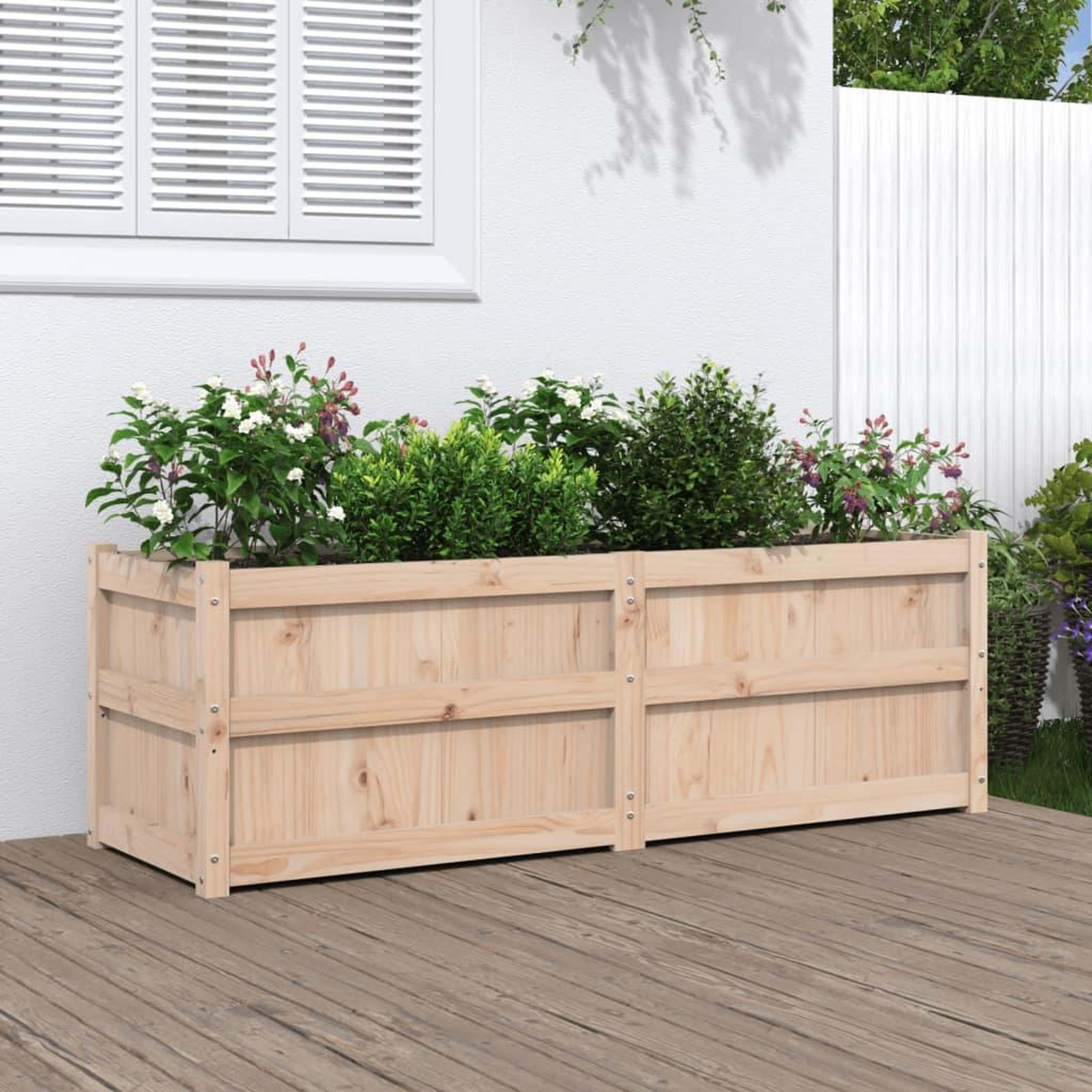 VIDAXL Jardiniere 150x50x50 cm bois de pin massif