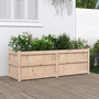 Voir la diapositive 1 : VIDAXL Jardiniere 150x50x50 cm bois de pin massif
