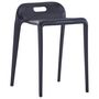 Voir la diapositive 4 : VIDAXL Tabourets empilables lot de 4 noir plastique