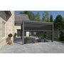 Voir la diapositive 9 : Pergola Bioclimatique autoportée 4x4 m - Aluminum Anthracite - 4x4m VS OmBREA®