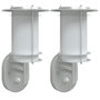 Voir la diapositive 2 : VIDAXL Appliques murales d'exterieur et capteurs 2pcs acier inoxydable