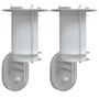 Voir la diapositive 2 : VIDAXL Appliques murales d'exterieur et capteurs 2pcs acier inoxydable