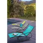 GARDENSTAR Rocking chair acier textilène vert anis MOUSTIK