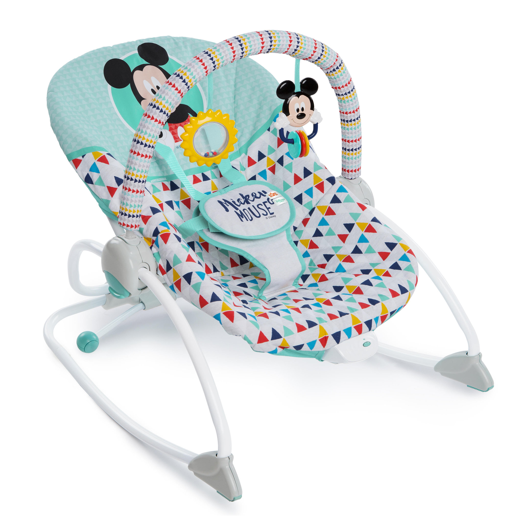 Voir la diapositive 2 : DISNEY Transat bébé évolutif et vibrant Happy Mickey 