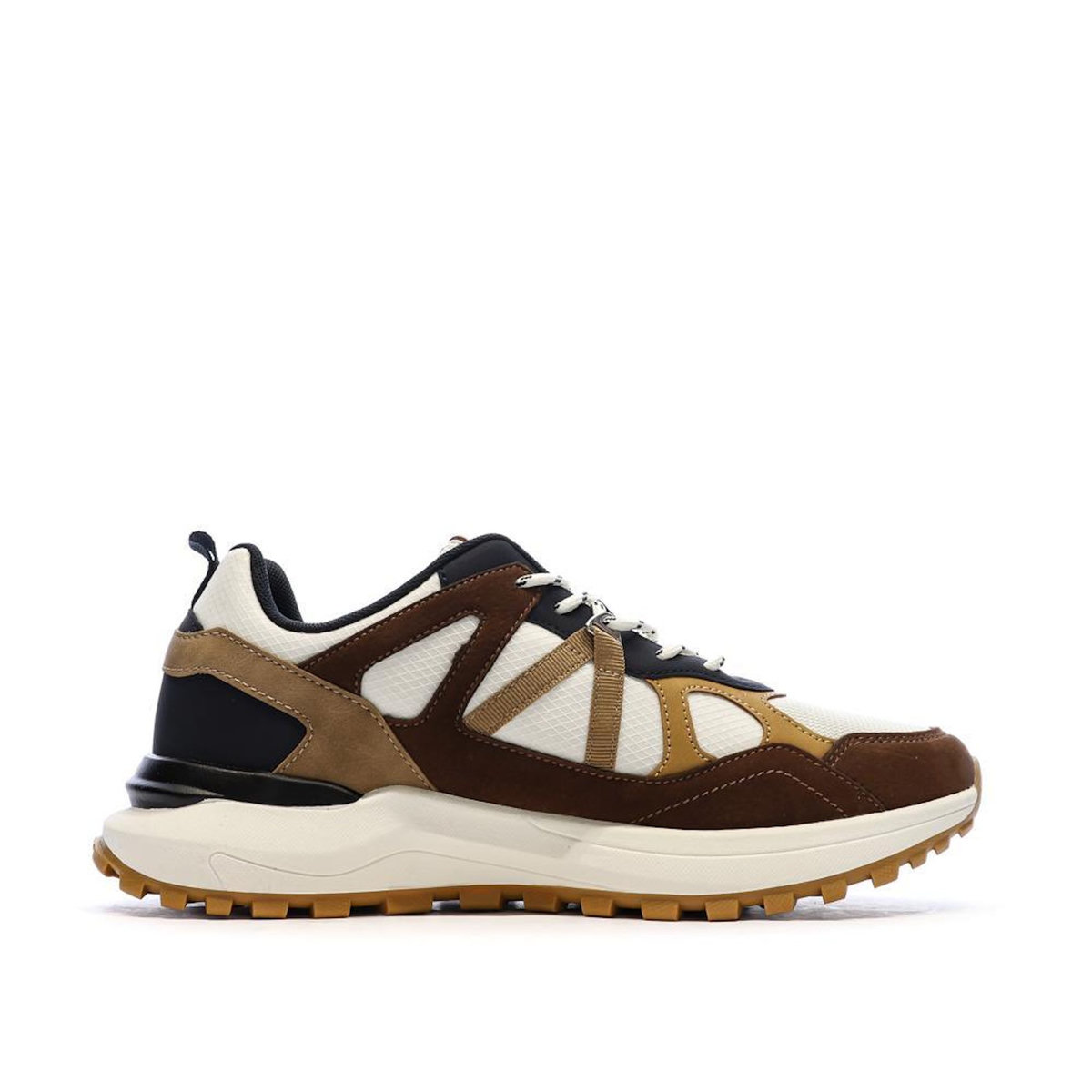 Schott Baskets Beige/Bordeaux/Moutarde Homme Schott Heck