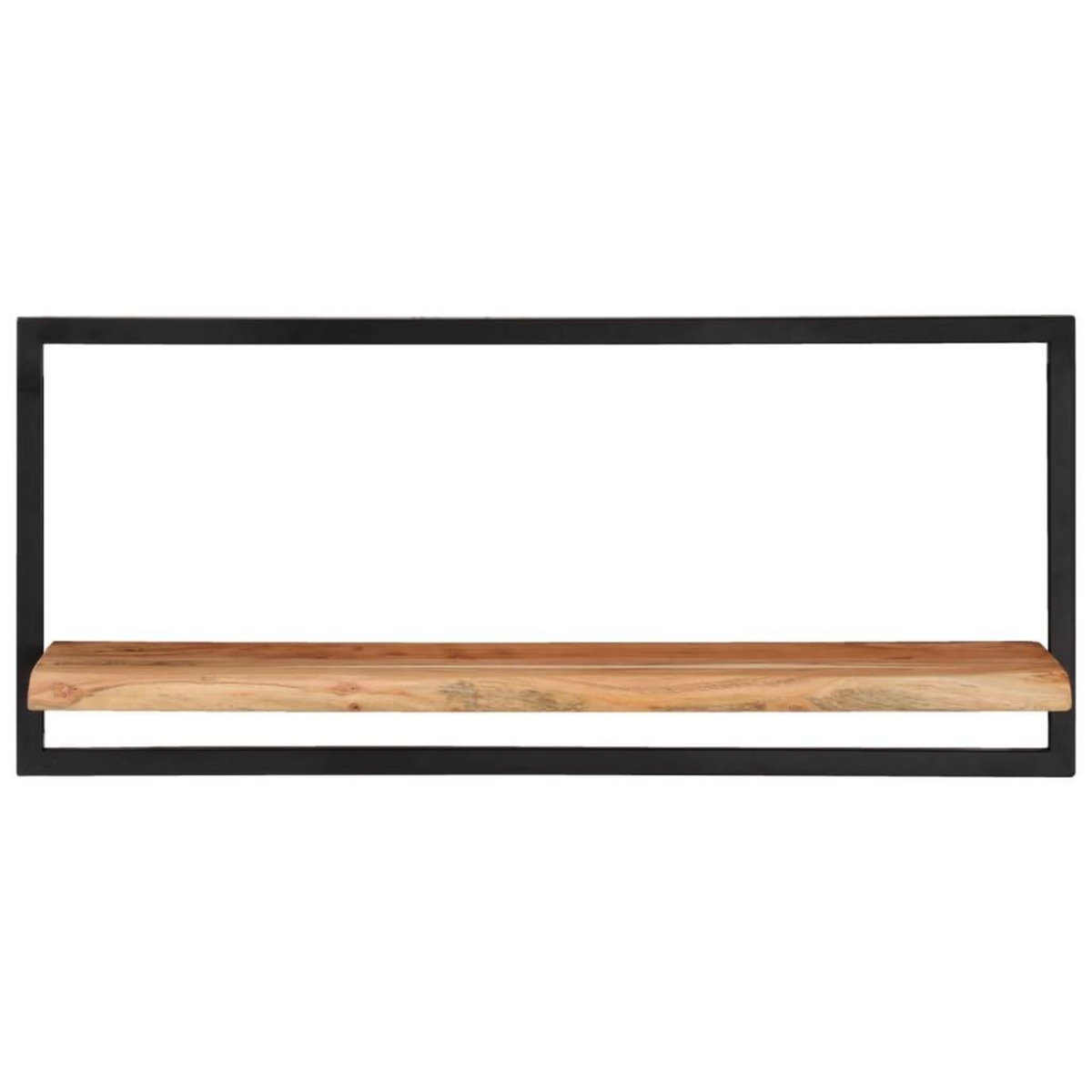 VIDAXL Etageres murales 2 pcs 80x25x35 cm Bois d'acacia et acier