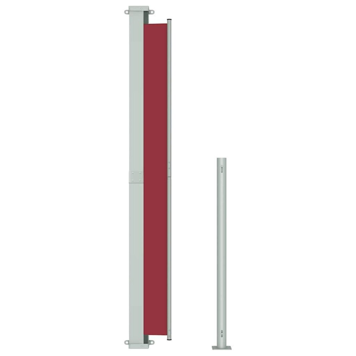 VIDAXL Auvent lateral retractable de patio 180x300 cm Rouge