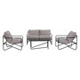Voir la diapositive 5 : SWEEEK Salon de jardin 4 places avec table en métal, avec dossier et assise maintenus par des sangles