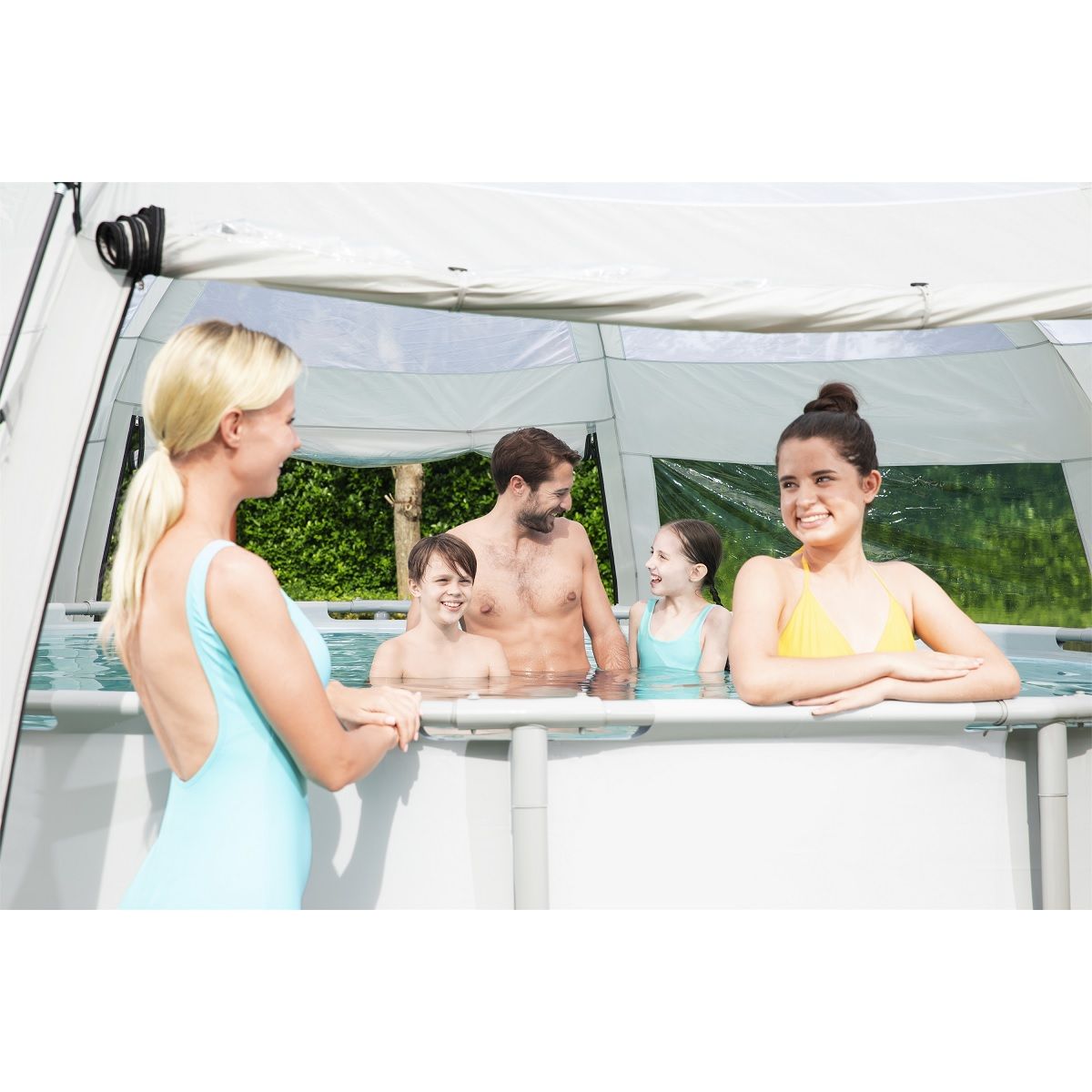 BESTWAY Dôme de protection pour piscine hors sol rondes Flowclear&trade;