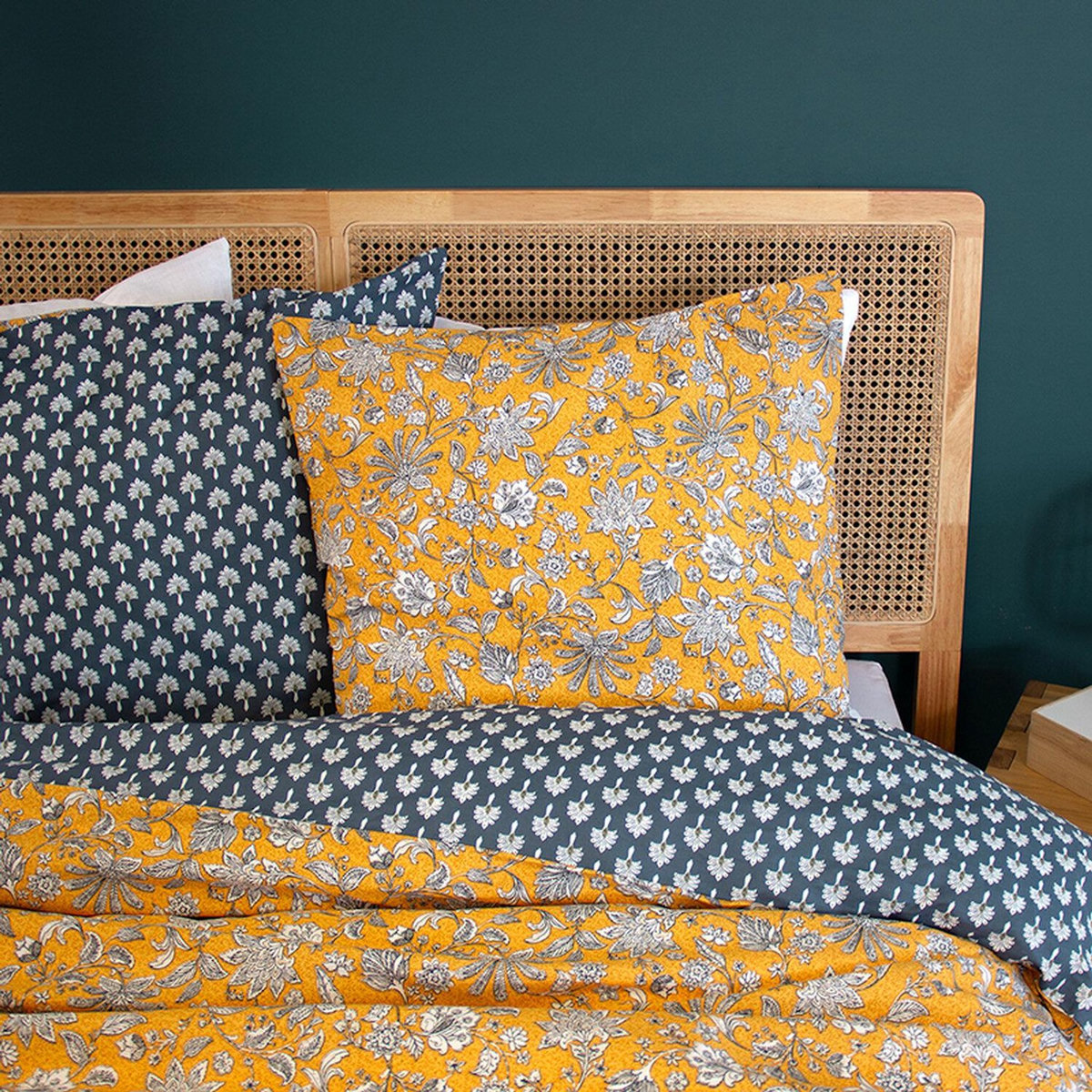 Home collection Parure housse de couette 100 % coton 52 fils aschwini