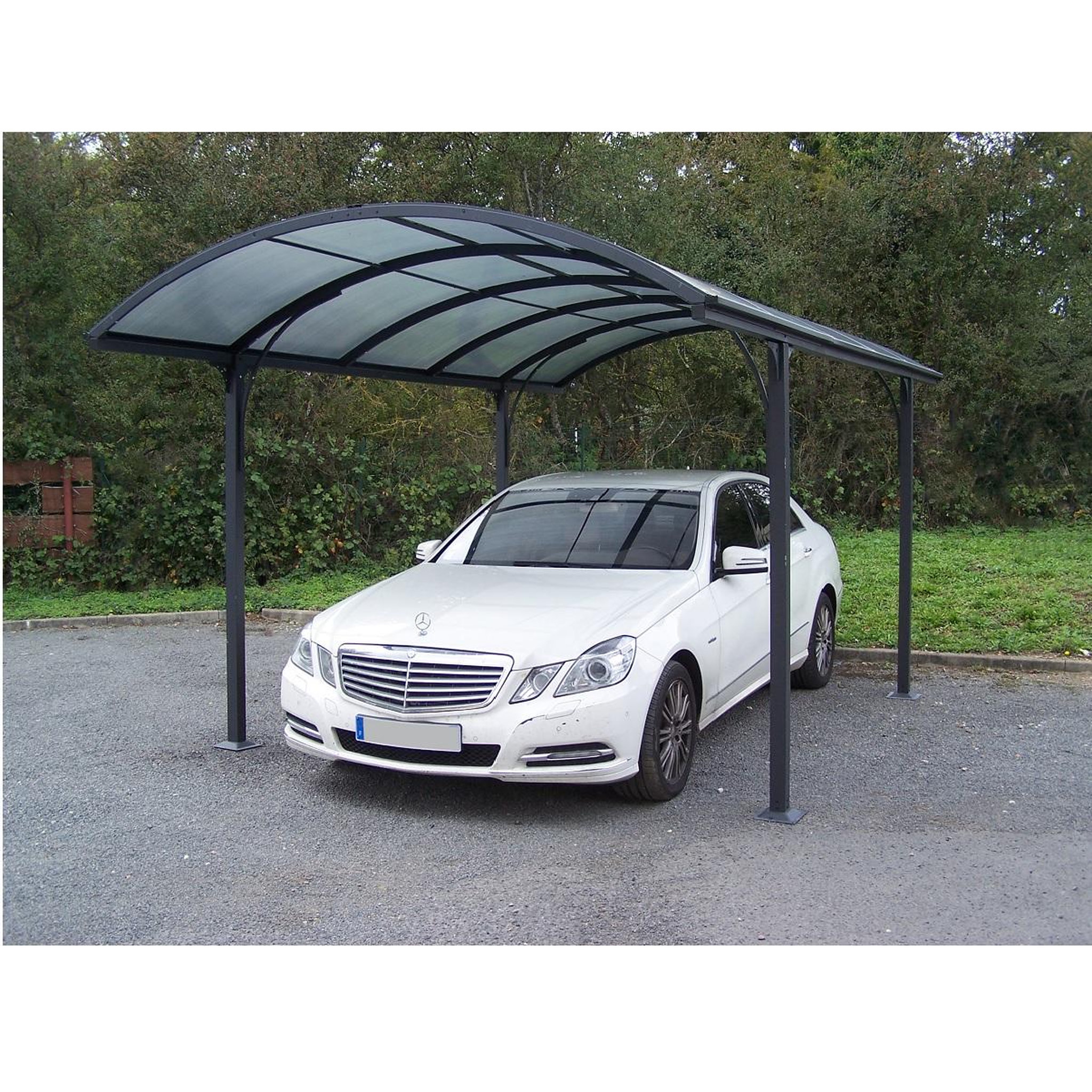 Voir la diapositive 5 : Habrita Carport Aluminium - Anthracite - 14,62m² - BLACKPOOL