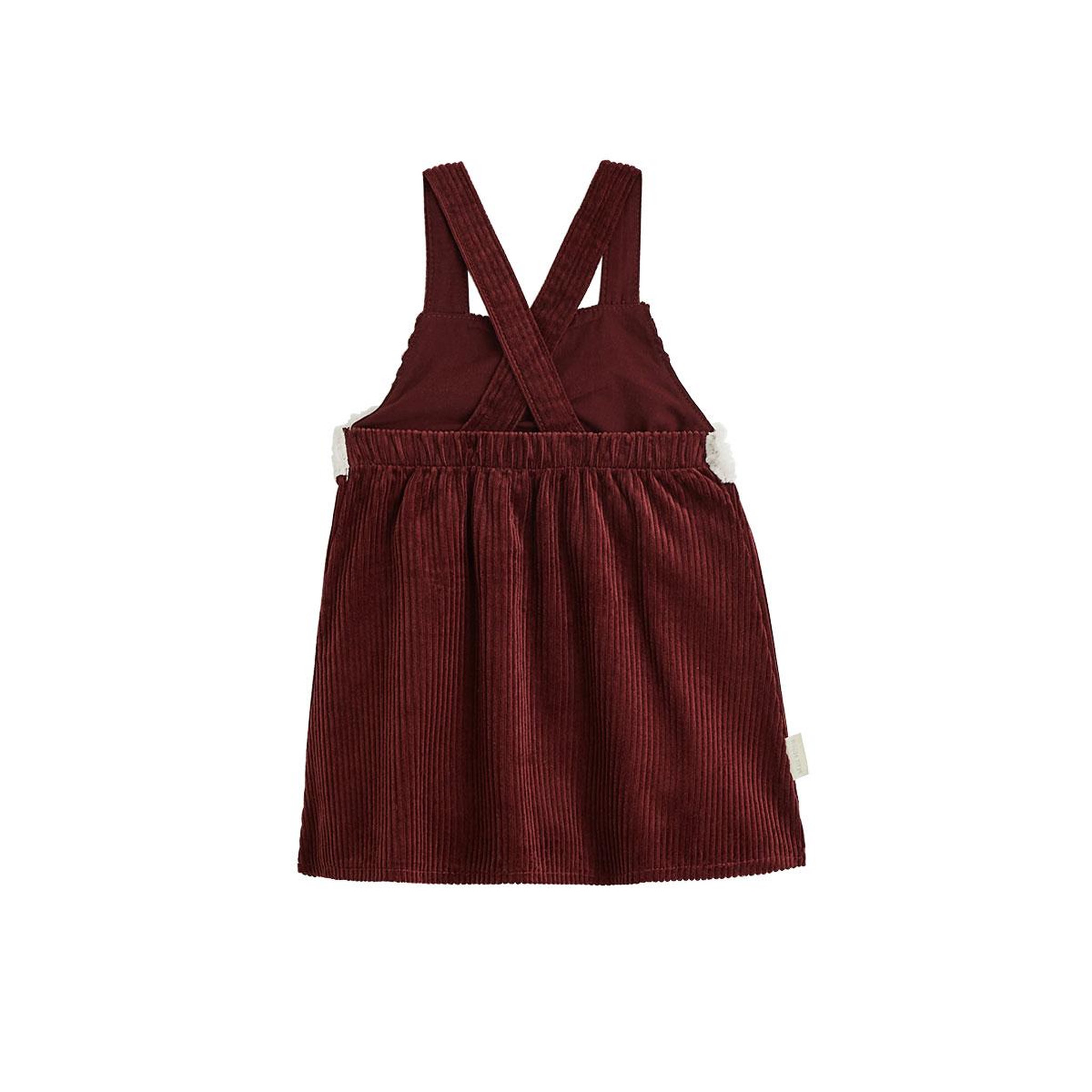 Voir la diapositive 2 : PETIT BEGUIN Robe bébé en velours côtelé aimée