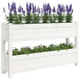 Voir la diapositive 4 : VIDAXL Jardiniere Blanc 112x25x66 cm Bois massif de pin