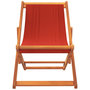 Voir la diapositive 4 : VIDAXL Chaises de plage pliables lot de 2 rouge tissu