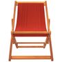 Voir la diapositive 4 : VIDAXL Chaises de plage pliables lot de 2 rouge tissu