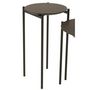 Voir la diapositive 4 : Paris Prix Lot de 2 Tables d'Appoint Gigognes  Rodolfo  55cm Marron Foncé