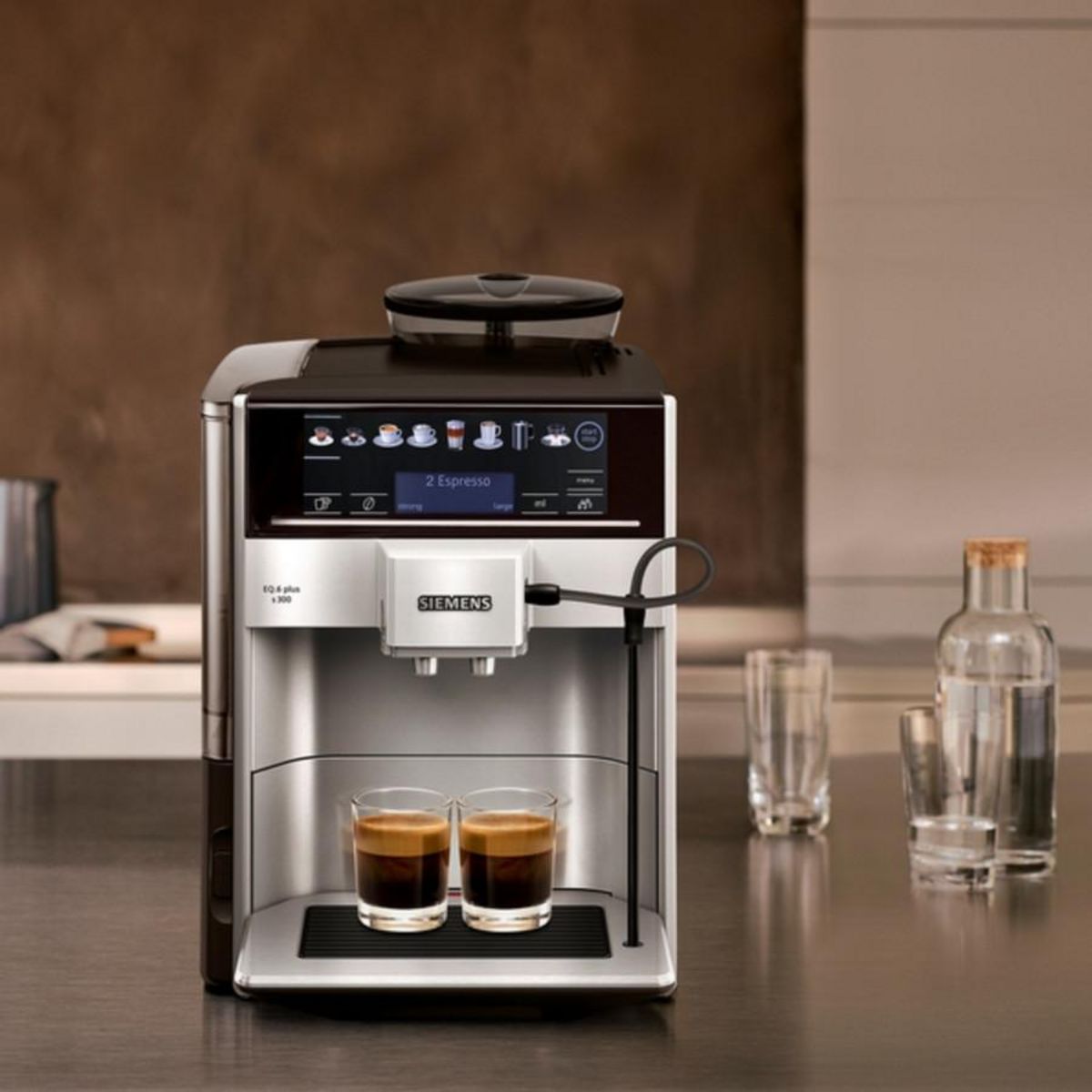 Siemens Robot café 15 bars gris foncé - TE653M11RW