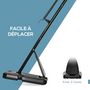 Voir la diapositive 6 : HOMCOM Panier de basket-ball sur pied avec base de lestage sur roulettes hauteur réglable 2,93-3,5 m acier PC noir