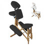 Voir la diapositive 1 : VIVEZEN Chaise de massage en bois pliable avec sac de transport