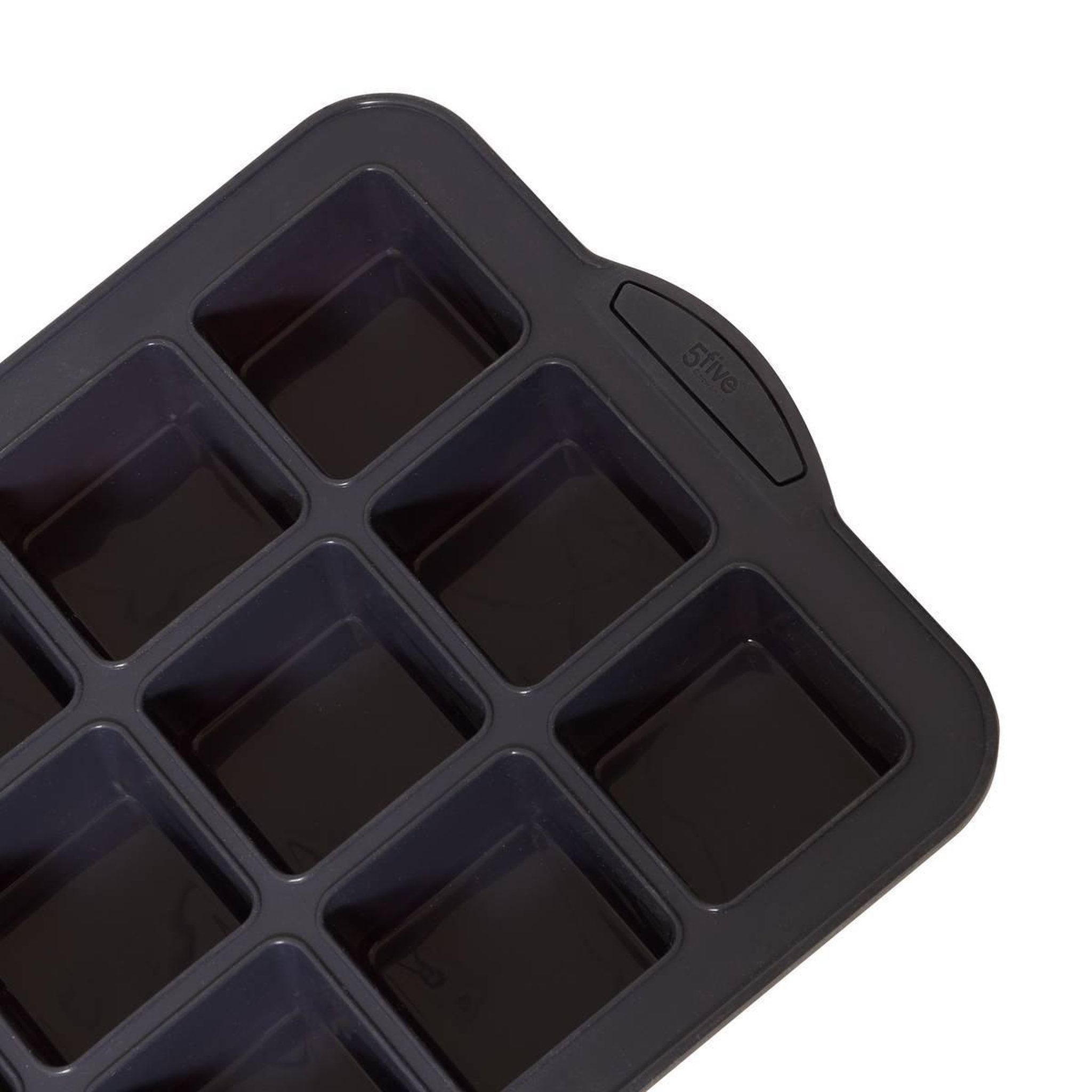 Voir la diapositive 2 : FIVE Moule 12 mini brownies silicone  silitop  33cm gris