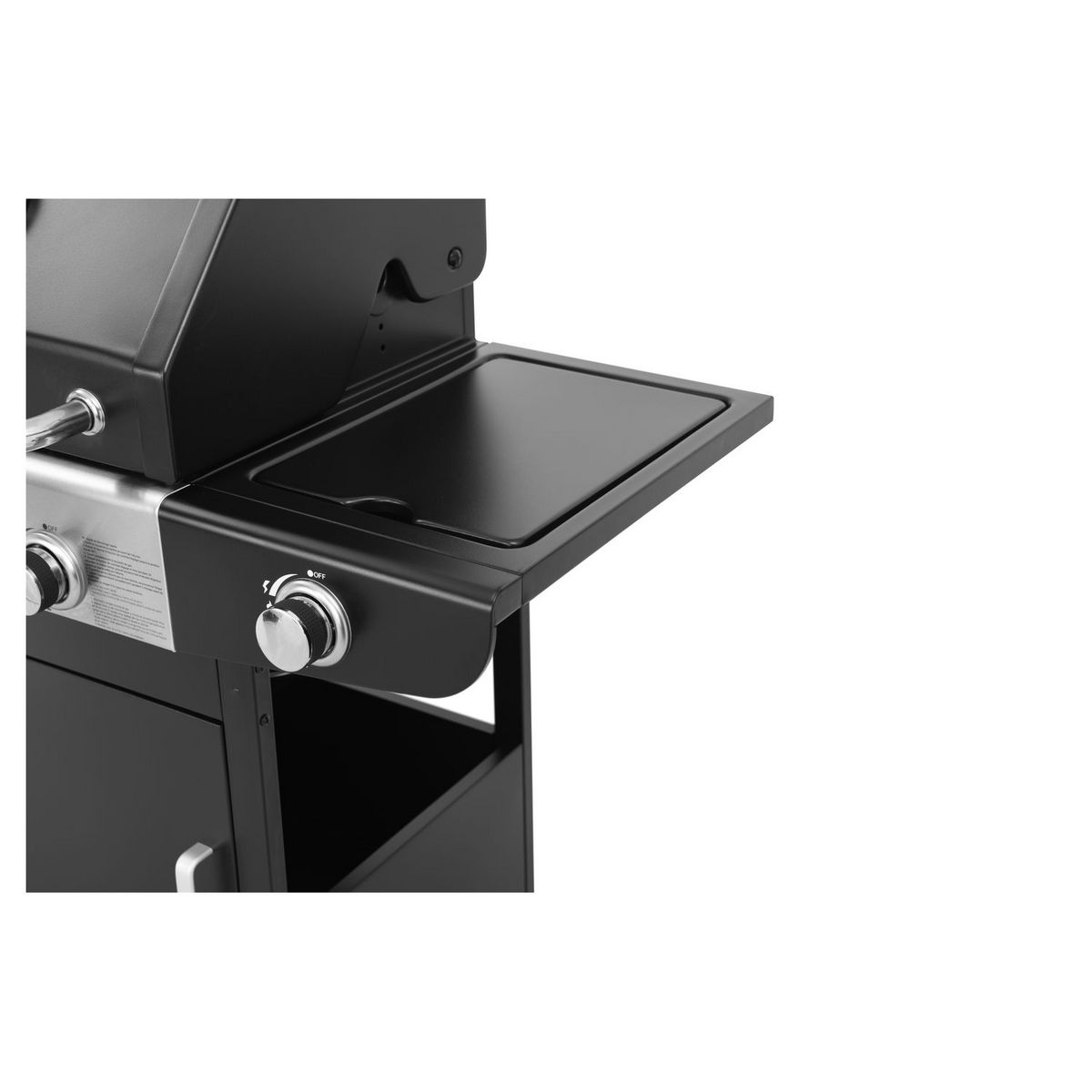 GARDENSTAR Barbecue à gaz en acier 3 feux et 1 latéral acier 