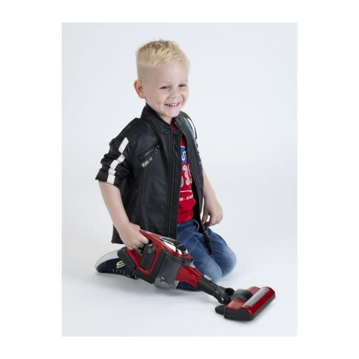 Klein Aspirateur balai électronique Bosch Unlimited 3 en 1, rouge - KLEIN - 6808