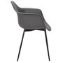 Voir la diapositive 3 : The Home Deco Factory Fauteuil GUSTAV gris