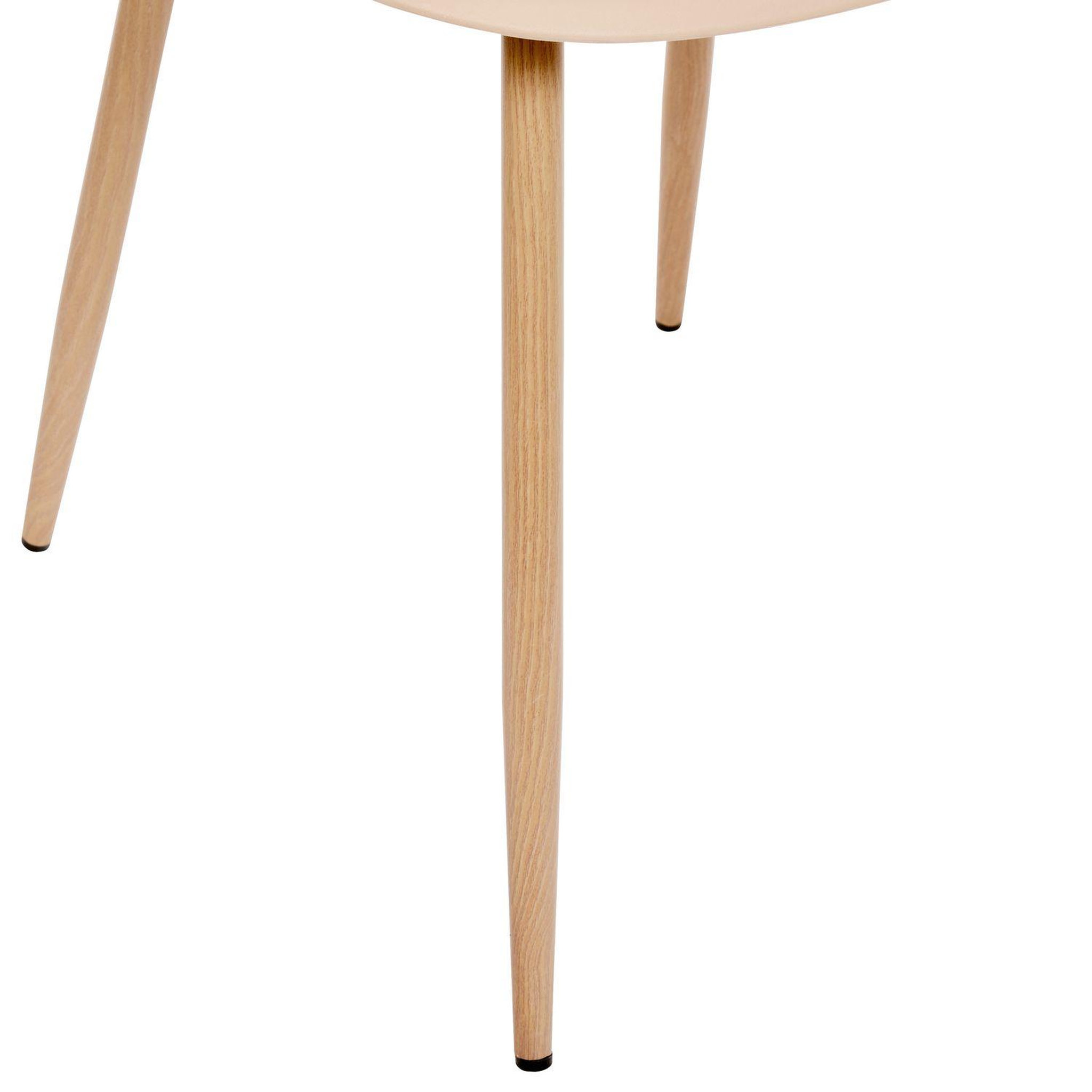 Voir la diapositive 5 : TOILINUX Lot de 6 chaises scandinave et pieds métal effet bois taho