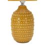 Voir la diapositive 2 : Paris Prix Lampe à Poser en Céramique  Points  30cm Moutarde