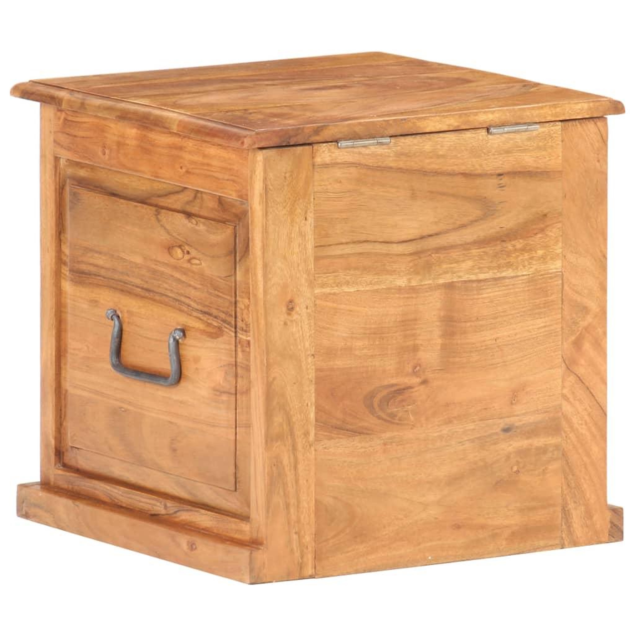 Voir la diapositive 5 : VIDAXL Coffre 40x40x40 cm bois d'acacia solide