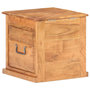 Voir la diapositive 5 : VIDAXL Coffre 40x40x40 cm Bois d'acacia solide
