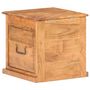 Voir la diapositive 5 : VIDAXL Coffre 40x40x40 cm Bois d'acacia solide