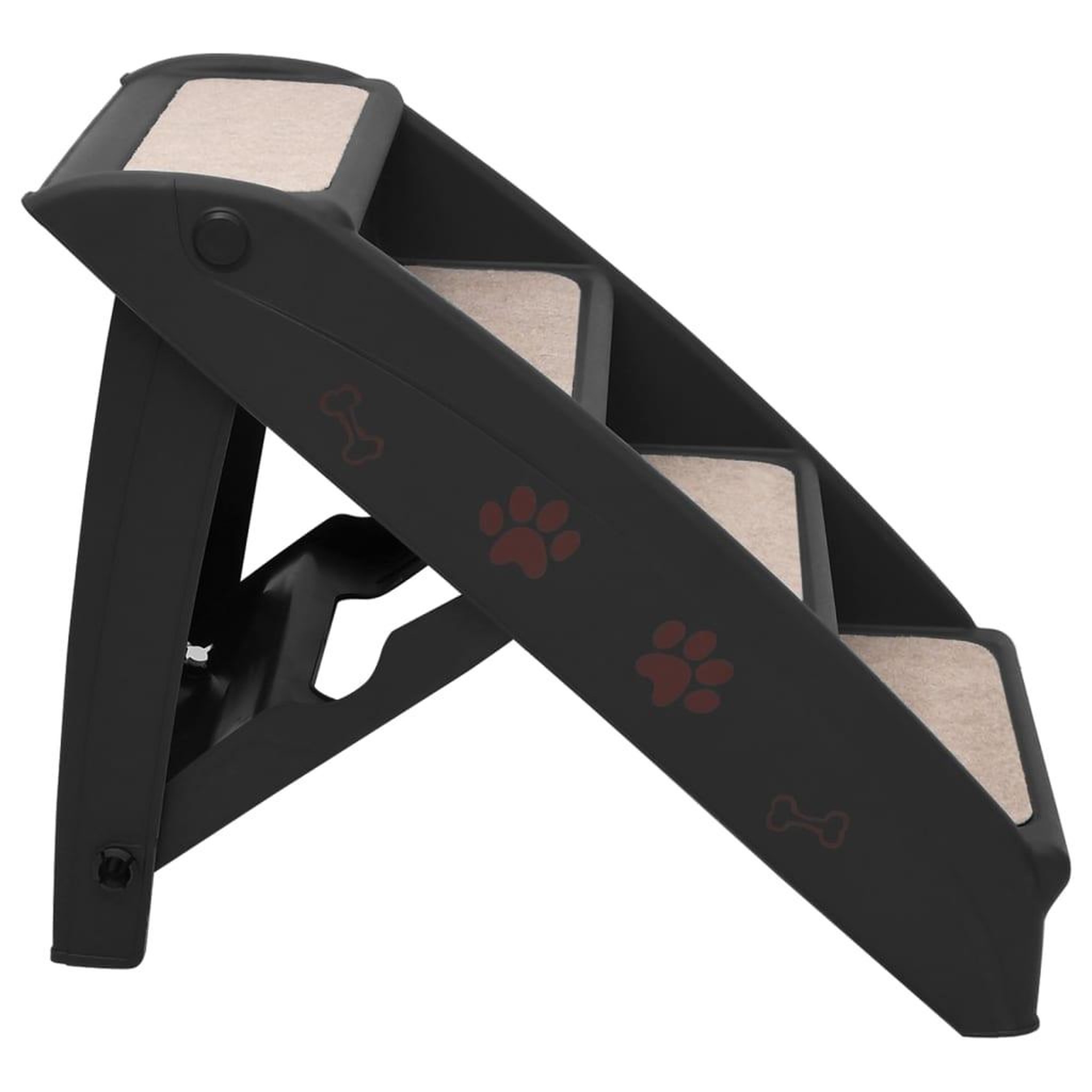 Voir la diapositive 4 : VIDAXL Escaliers pliables pour chiens noir 62x40x49,5 cm
