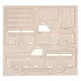 Rayher Kit maquette 3D en bois FSC Camion 21 x 8 x 8 cm