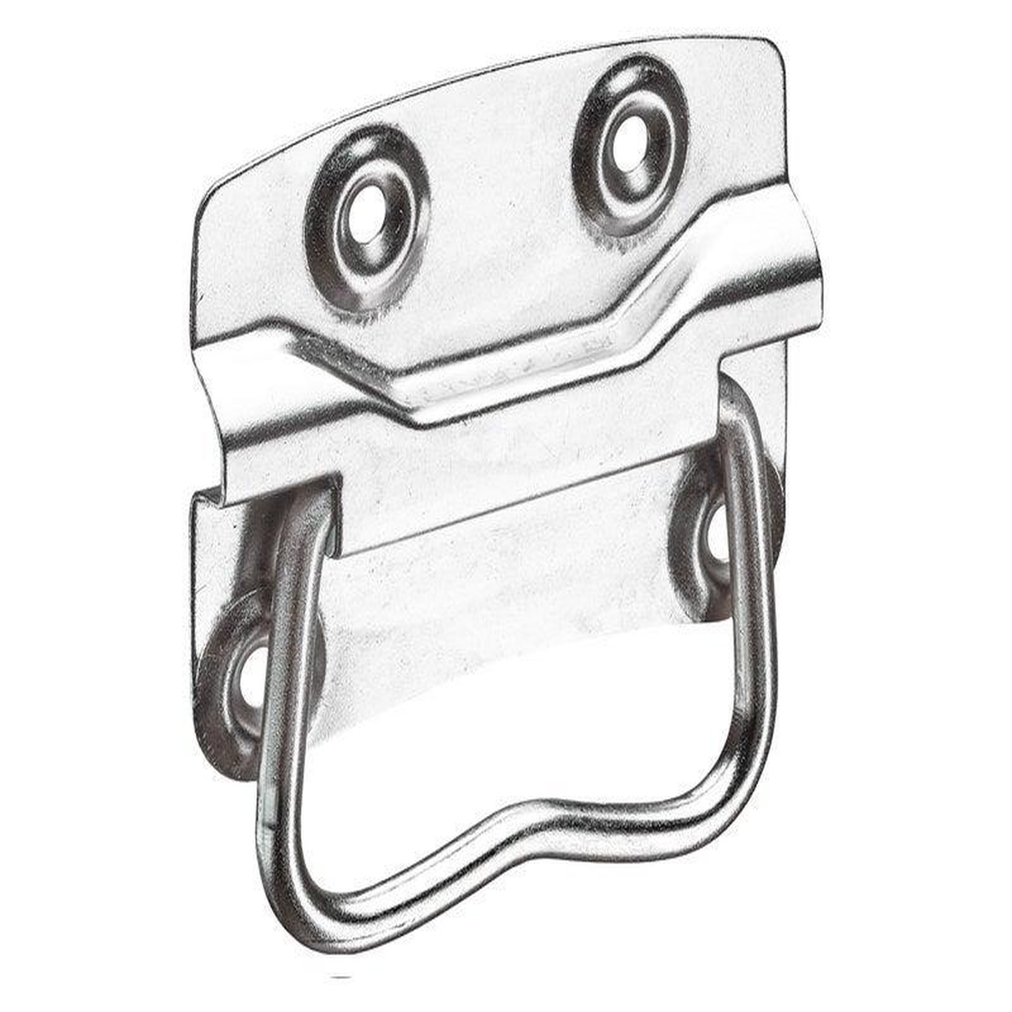 CENTRALE BRICO Poignée acier zingue HETTICH entraxe 64 mm