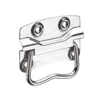 CENTRALE BRICO Poignée acier zingue HETTICH entraxe 64 mm