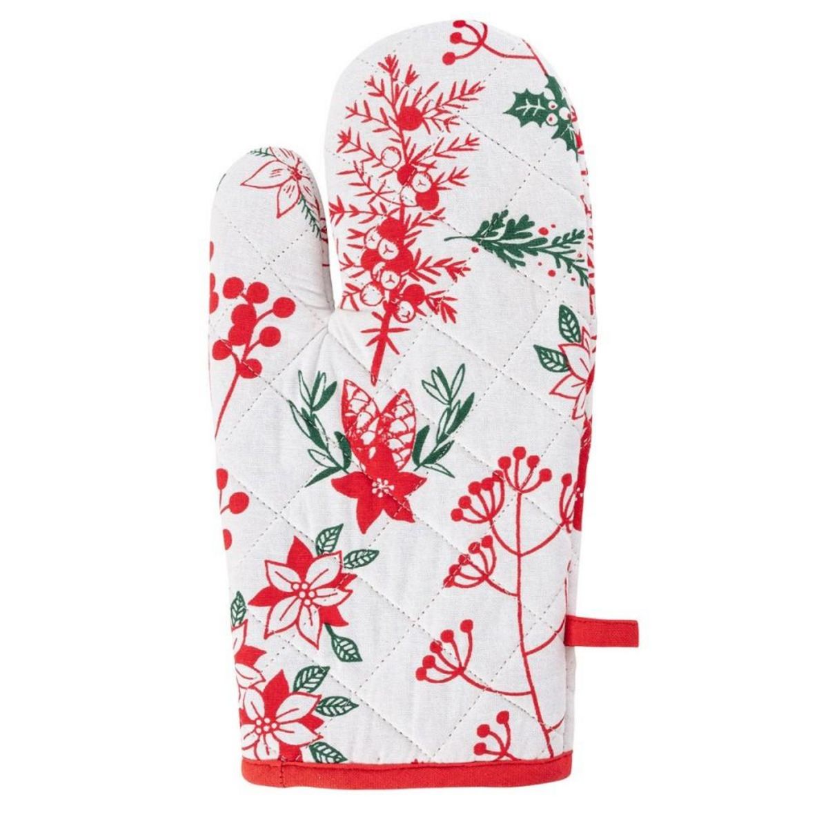 ATMOSPHERA Gant et manique baies de Noël coton