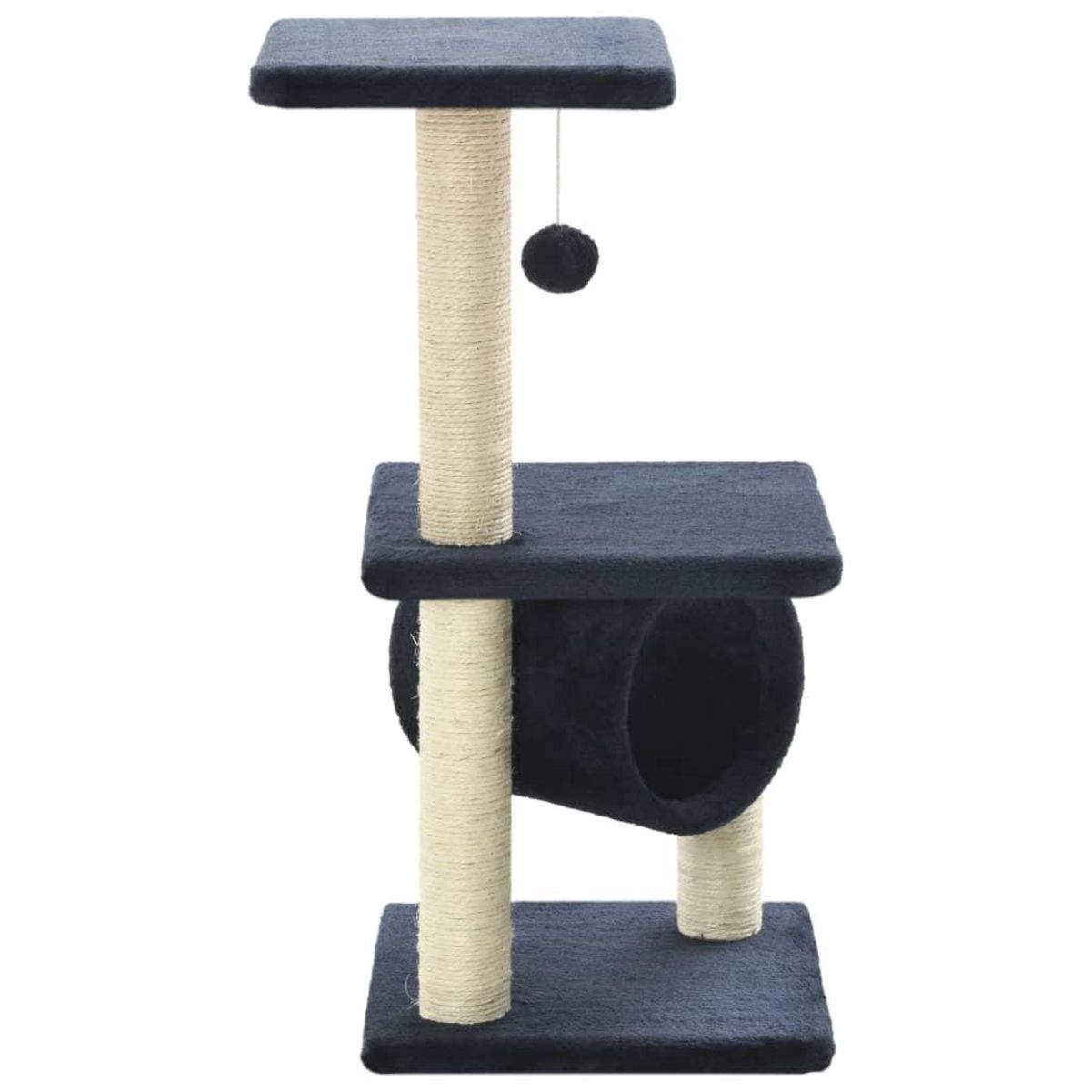 VIDAXL Arbre a chat avec griffoirs en sisal 65 cm Bleu fonce