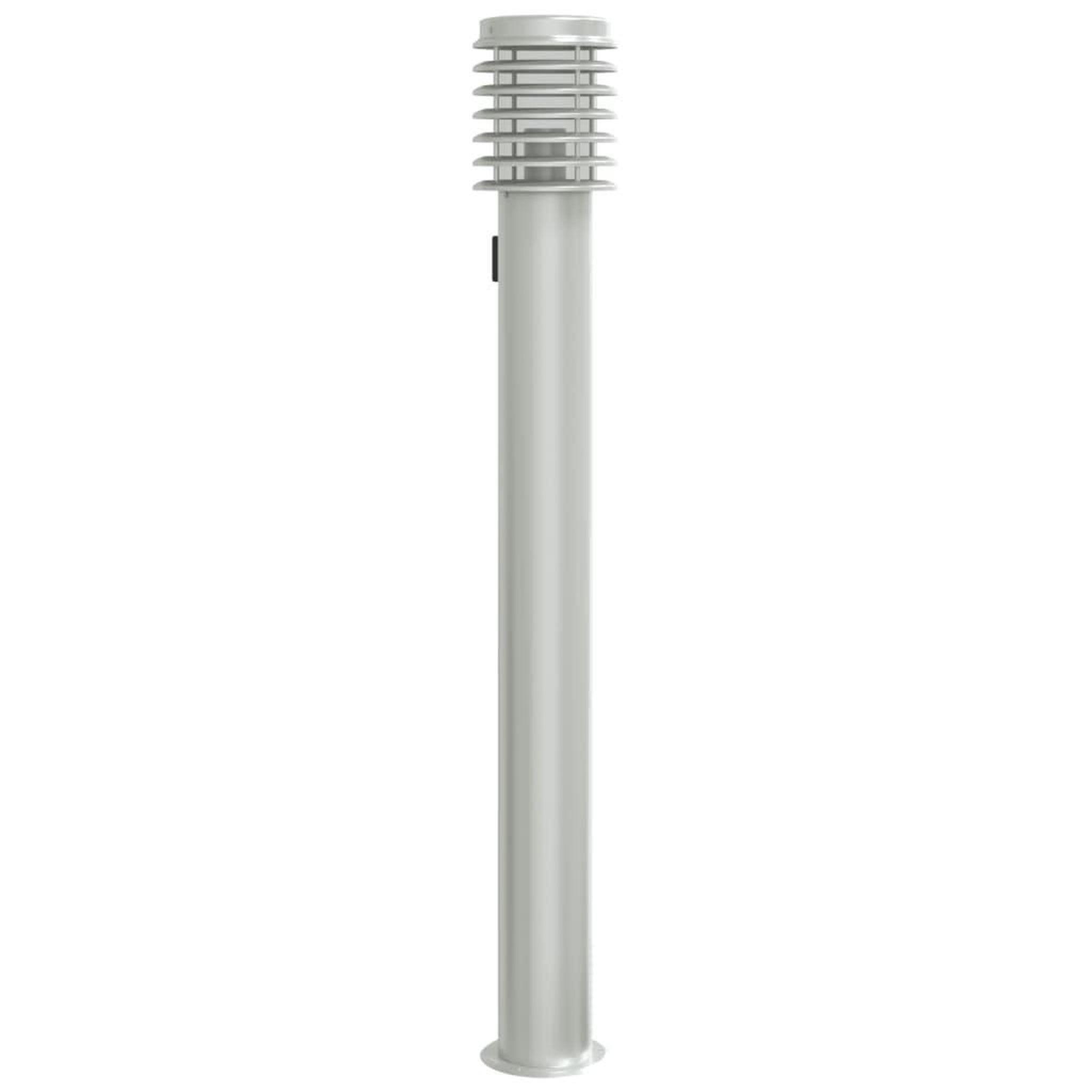 Voir la diapositive 2 : VIDAXL Lampadaire d'exterieur et sortie argente 110cm acier inoxydable