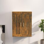 VIDAXL Armoire murale chene fume 69,5x32,5x90 cm bois d'ingenierie