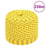 VIDAXL Corde de bateau Jaune 6 mm 250 m Polypropylene