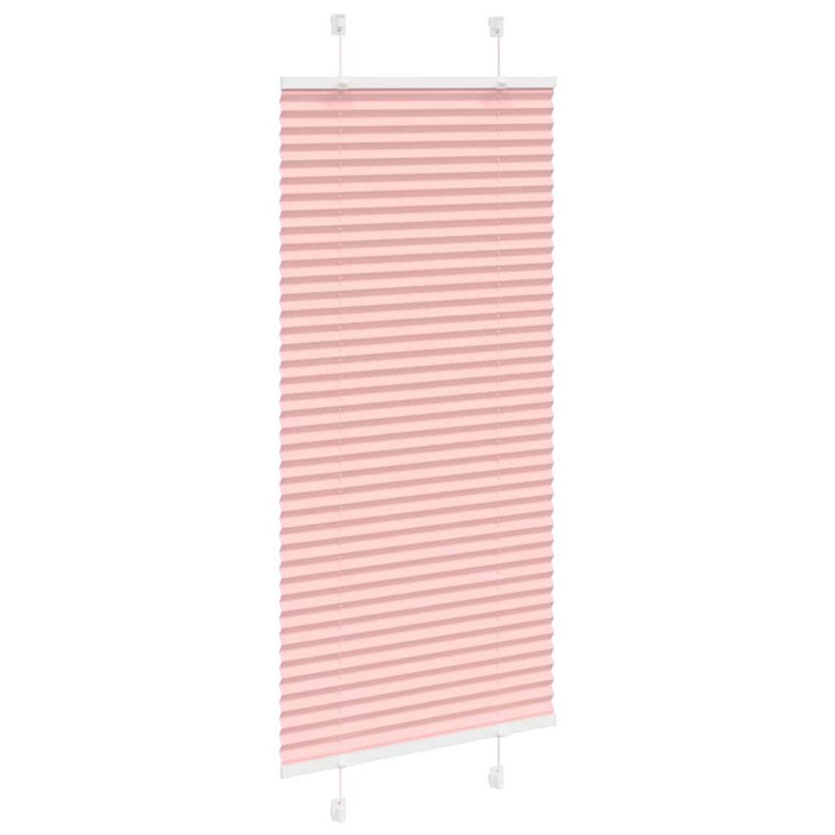 VIDAXL Store plisse rose 55x150 cm largeur du tissu 54,4 cm polyester