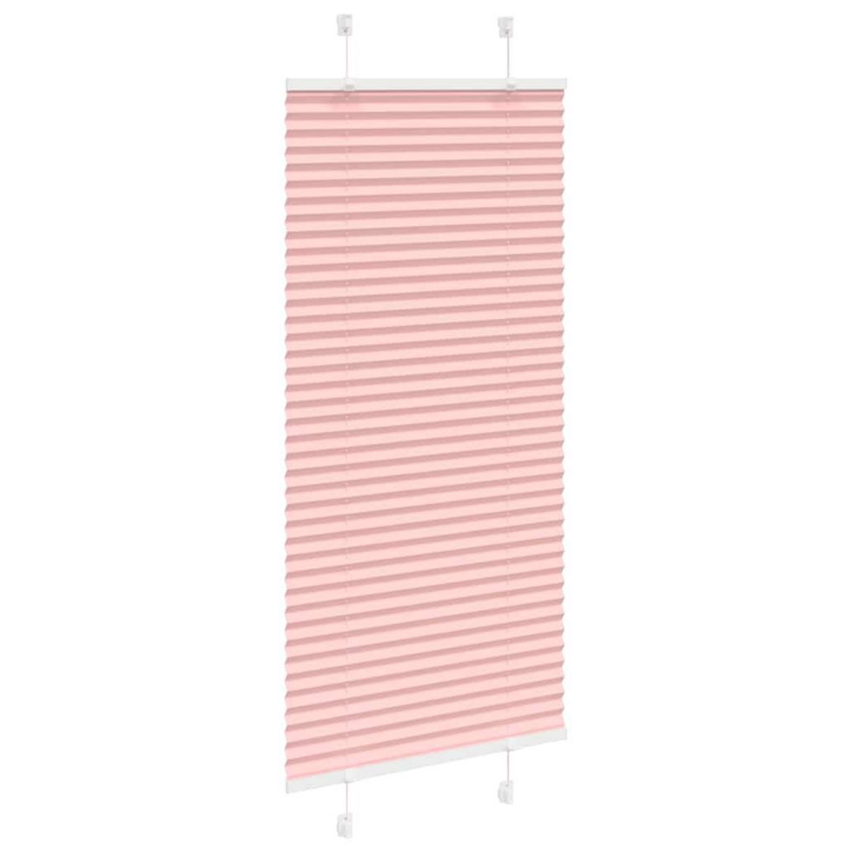 VIDAXL Store plisse rose 55x150 cm largeur du tissu 54,4 cm polyester