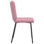 Voir la diapositive 5 : VIDAXL Chaises a manger lot de 4 Rose Velours