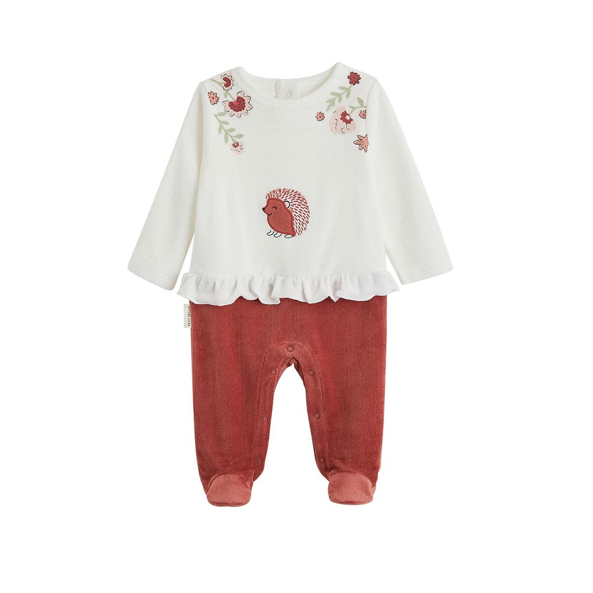Voir la diapositive 1 : Petit BÃ©guin Pyjama bébé en velours harmony