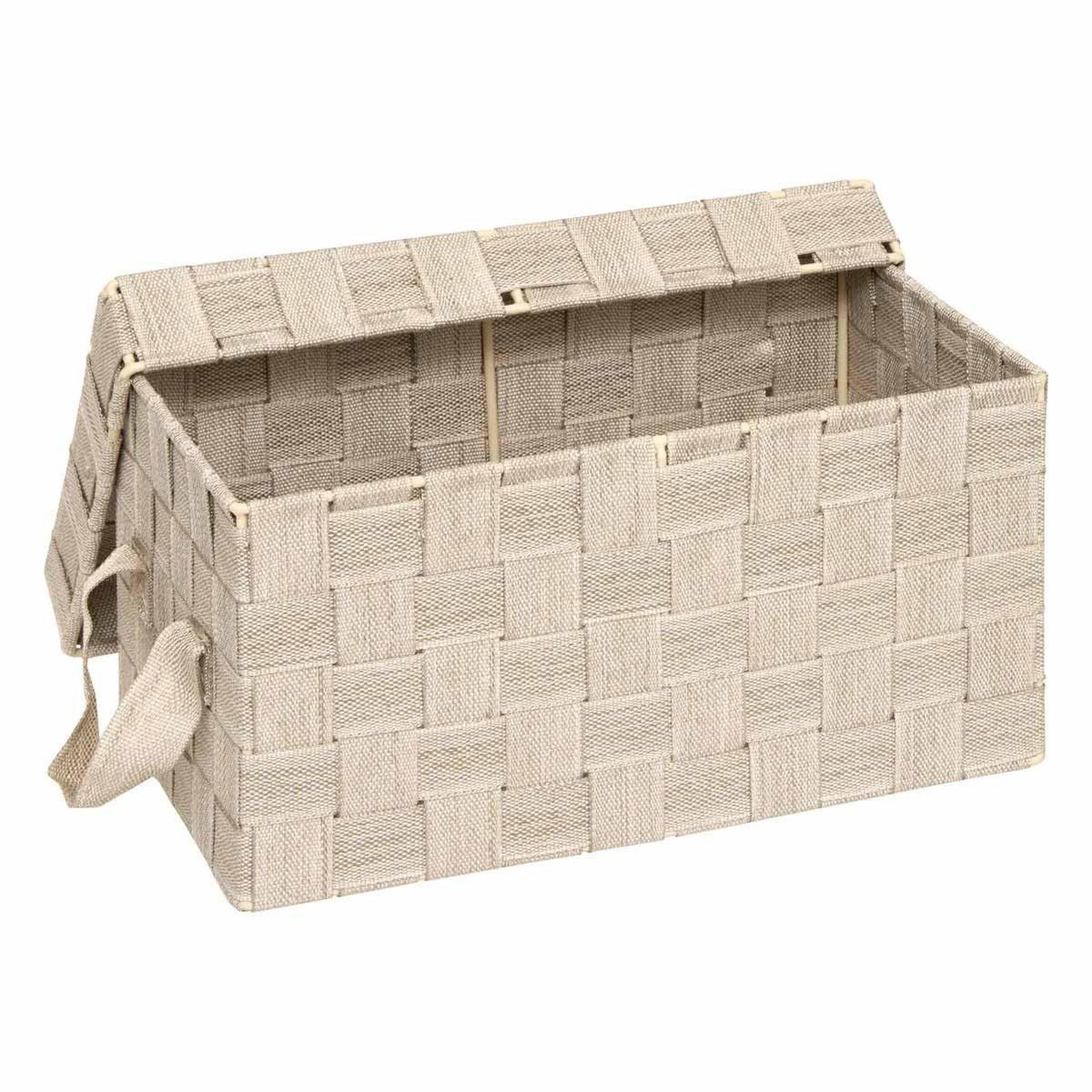 Voir la diapositive 5 : FIVE Lot de 2 boîtes de rangement  lise  35cm beige