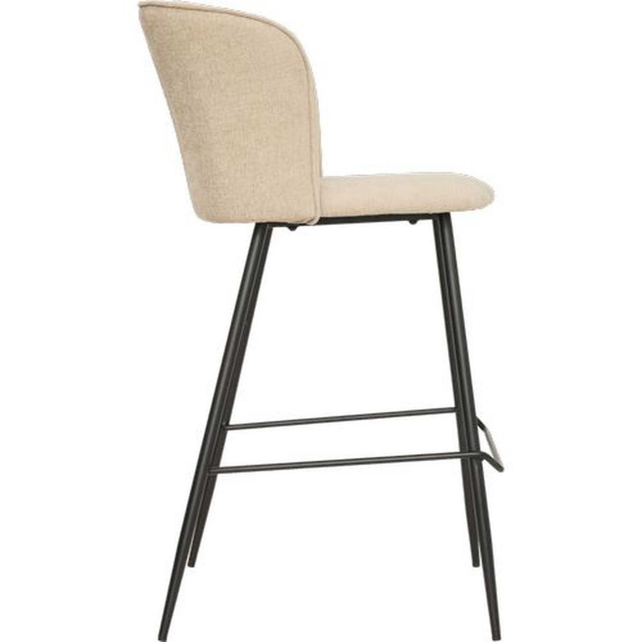 Voir la diapositive 4 : TOILINUX Lot de 2 tabourets de bar jasny - beige